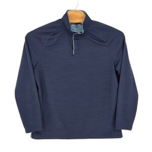 RHONE Mens XL 2024 Clubhouse‎ Pullover Quarter Snap Long Sleeve Navy Blue Golf